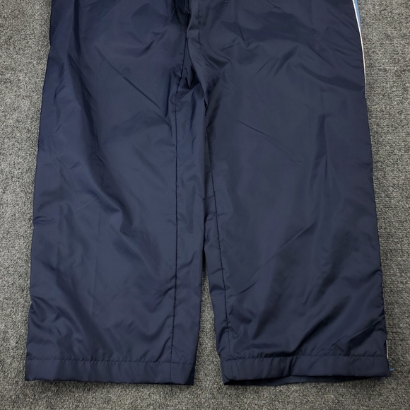 Vintage 90s Y2K Nike Nylon Track Pants Mens Medium Baggy Lined Ankle Zip Warm Up - Picture 7 of 12